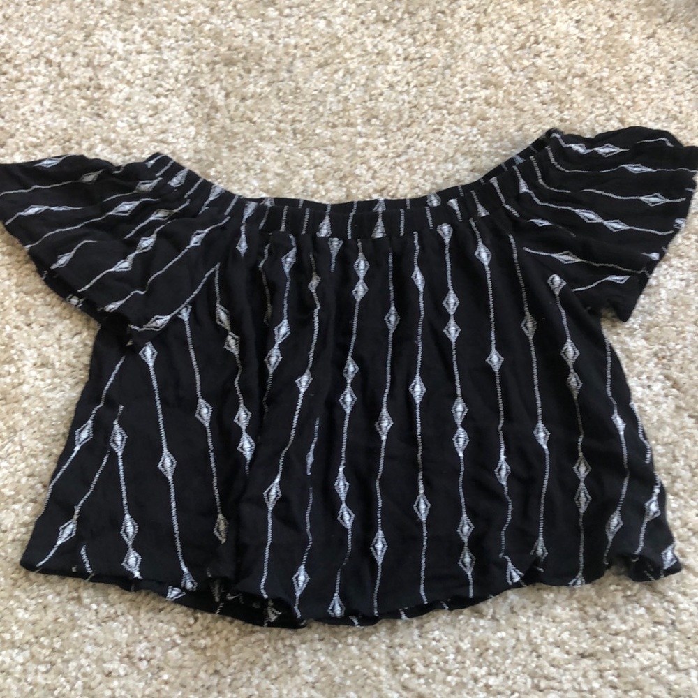 Off the shoulder crop top